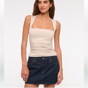 Abercrombie & Fitch Ava Tank Top in Ash